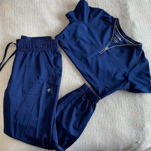 Healing Hands Navy Scrub Set